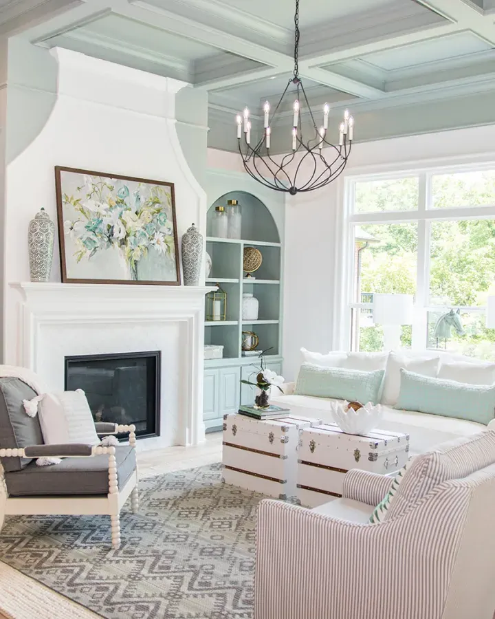 Living room interior of a RALLE Homes project